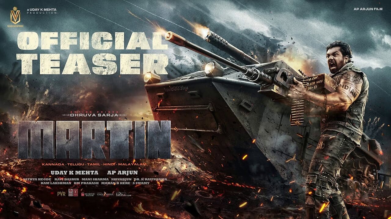 Martin Teaser 4K Dhruva Sarja AP Arjun Uday K Mehta_1080p
