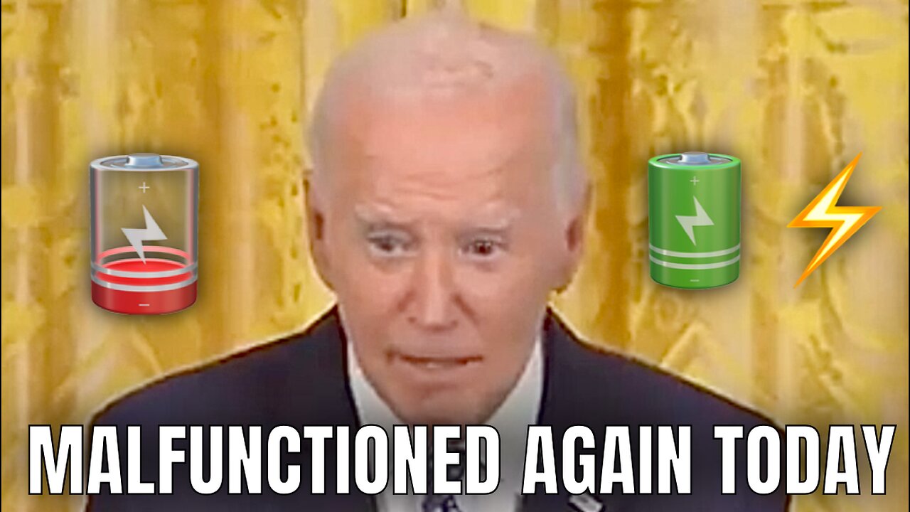 Biden’s Batteries COMPLETELY DRAINED TODAY during his Speech🪫