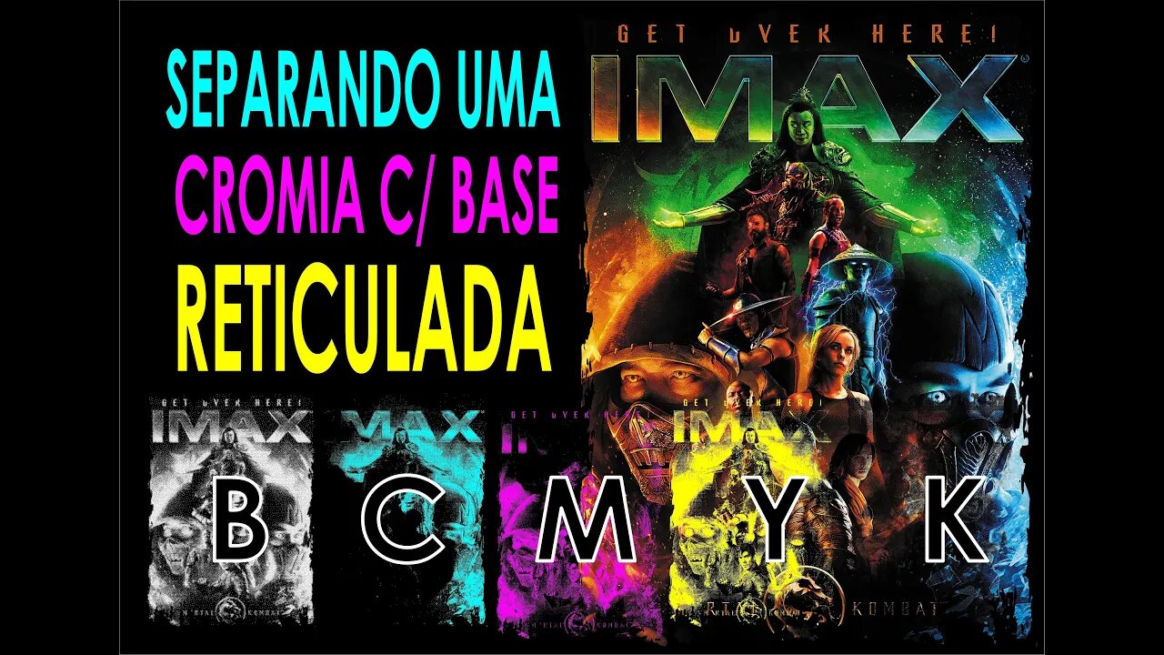 CROMIA FUNDO RETICULADO SEPARANDO CORES