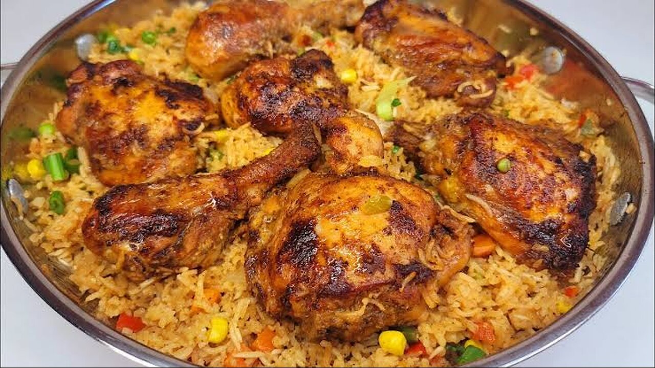 Budget friendly one pot chicken and yellow rice