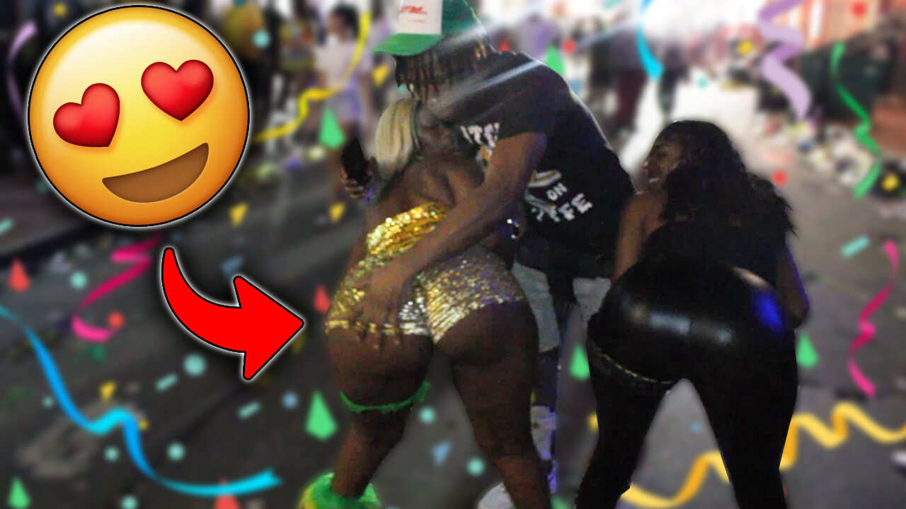 CAN I GRAB IT👀💦?! Mardi Gras (Public Interview) 2023! She Let Me Rate it😍! | A*s RATES!