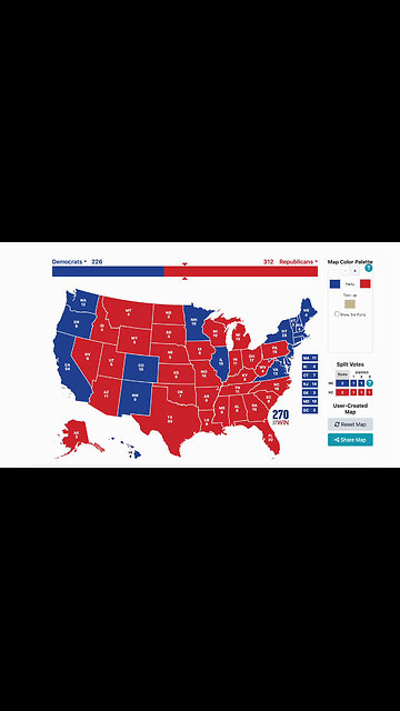 POSSIBLE ELECTORAL MAP OF THE 2024 ELECTION