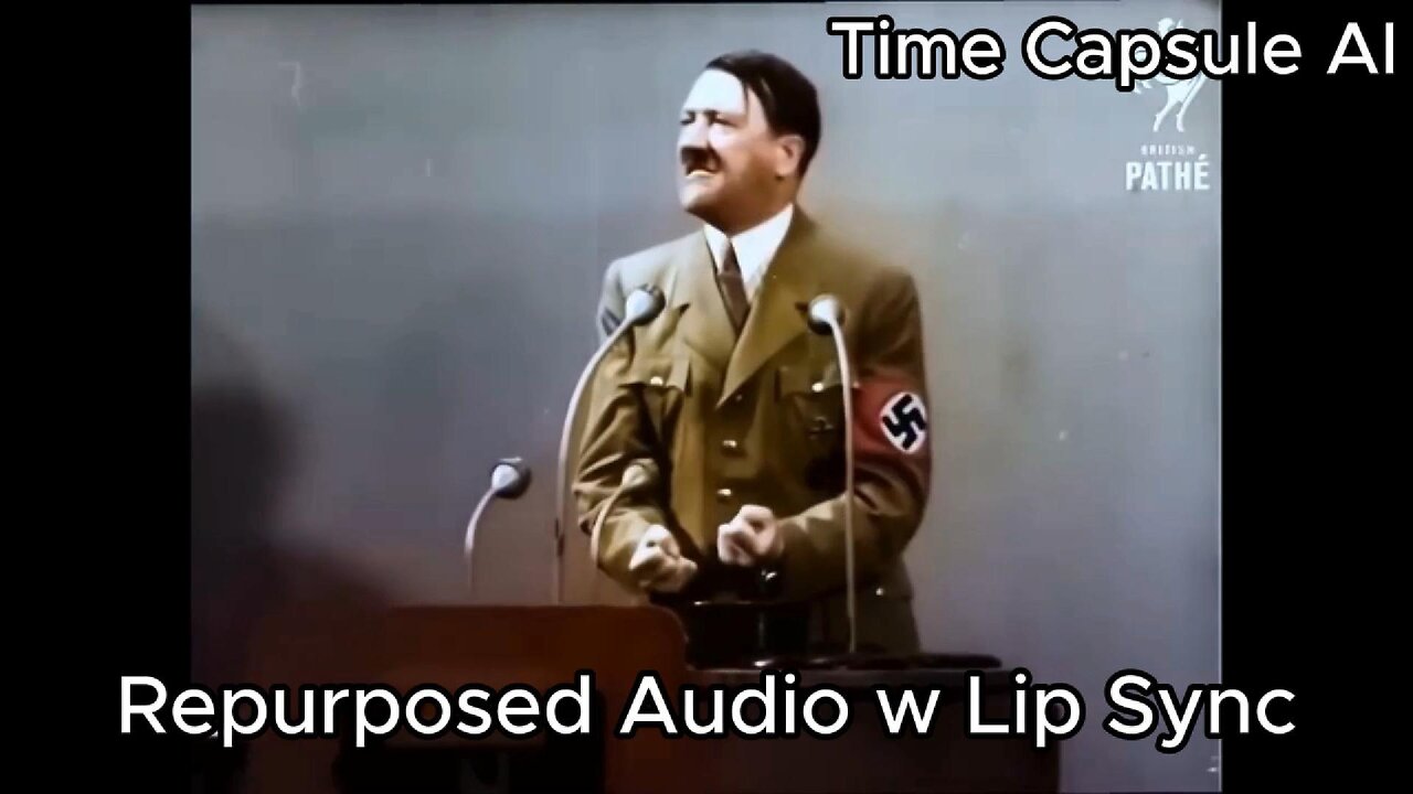 What Would Adolf Hitler Have Sounded Like in English? (AI Reconstruction w/ Lip Sync)