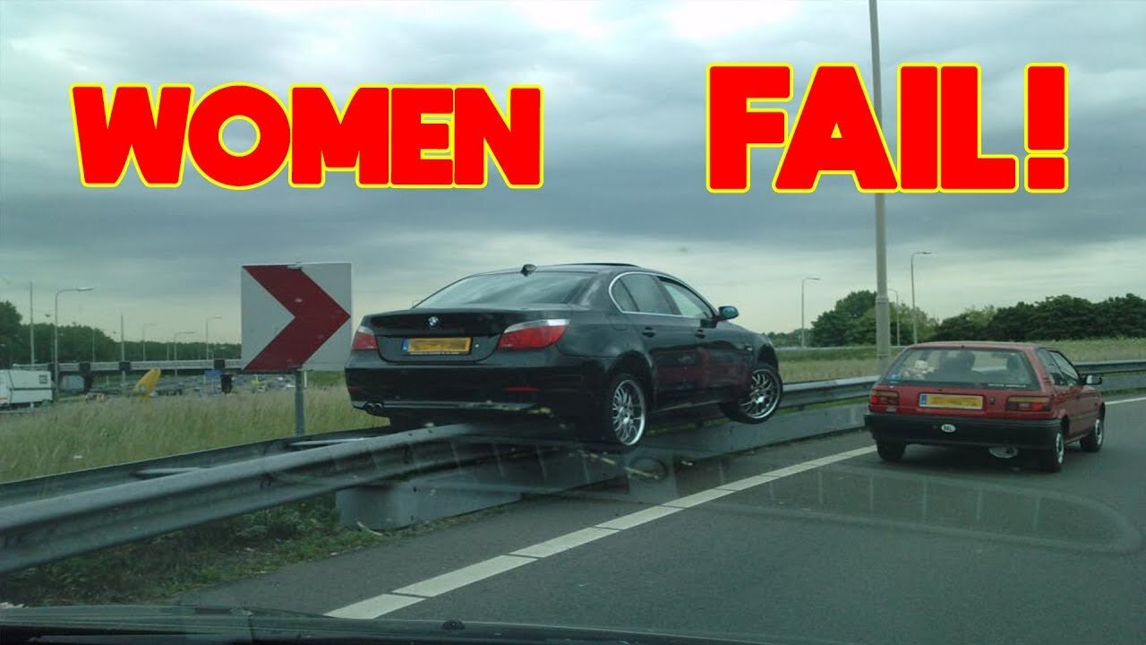 Funny WOMEN FAIL IN TRAFFIC - Women Drivers Best Fails