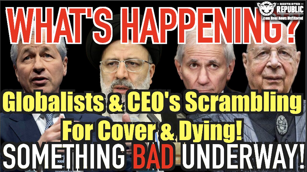 What’s Happening? Global Elite & CEO’s Scrambling For Cover & Dying! Something Bad Underway!