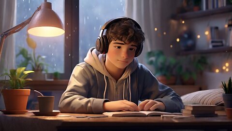 90 Min Lofi Hip Hop Radio (3D) | Study & Raining Music | Channel for Late OR Study Nights