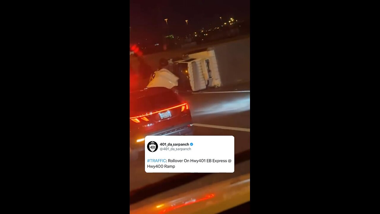 Transport Truck Rollover in Toronto