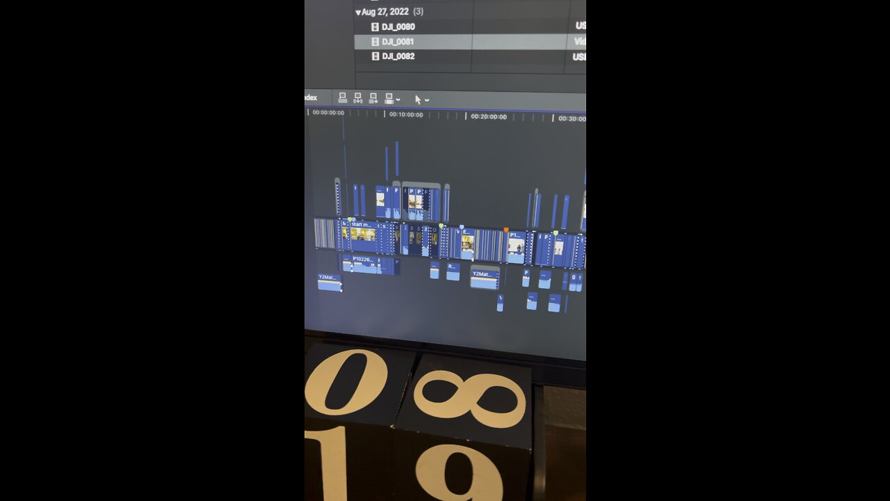 Final Cut Pro Timeline for Wedding Event