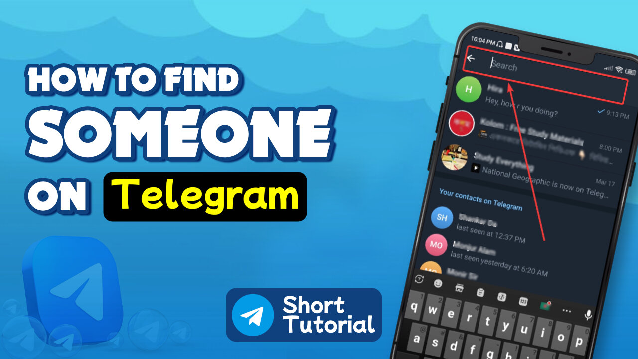How to find someone on telegram