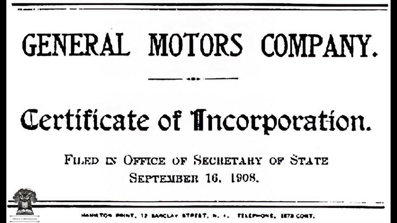 #OnThisDate September 16, 1908 - Dawn of General Motors