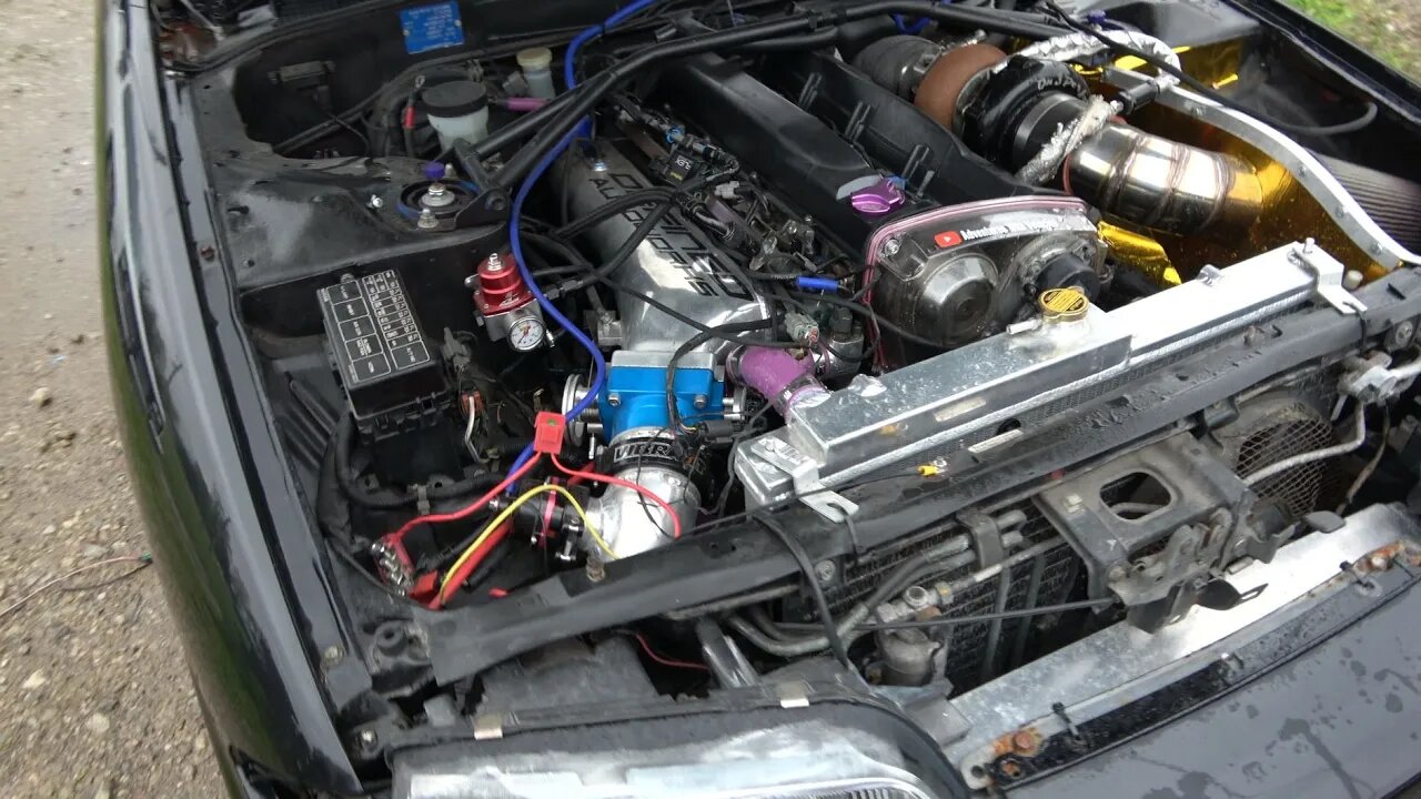 My r32 skyline GTST rb25neo swap 4' exhaust big turbo Cumstom fuel cell