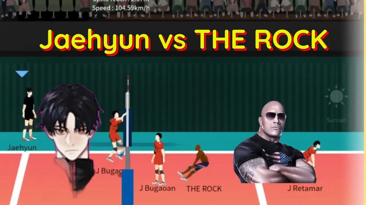 The Spike Volleyball - 21 Point Opponent Battle: S-Tier Jaehyun vs The Rock