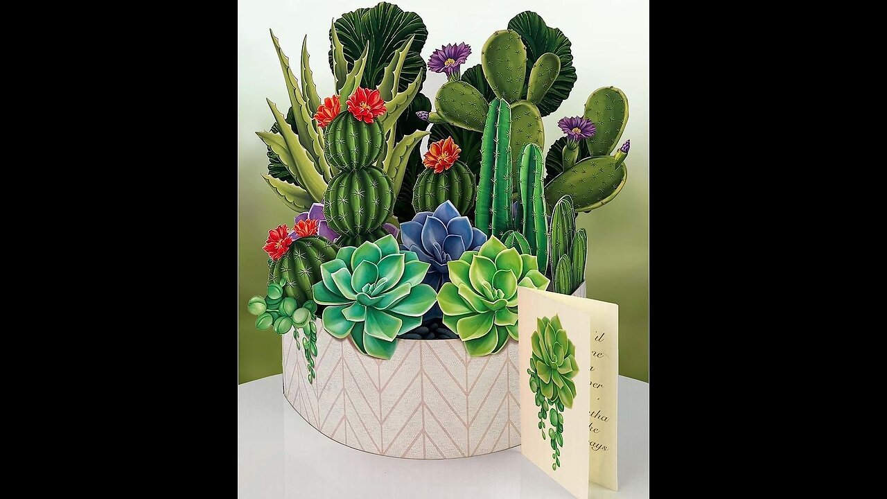 How make 3D cactus 🌵 vase