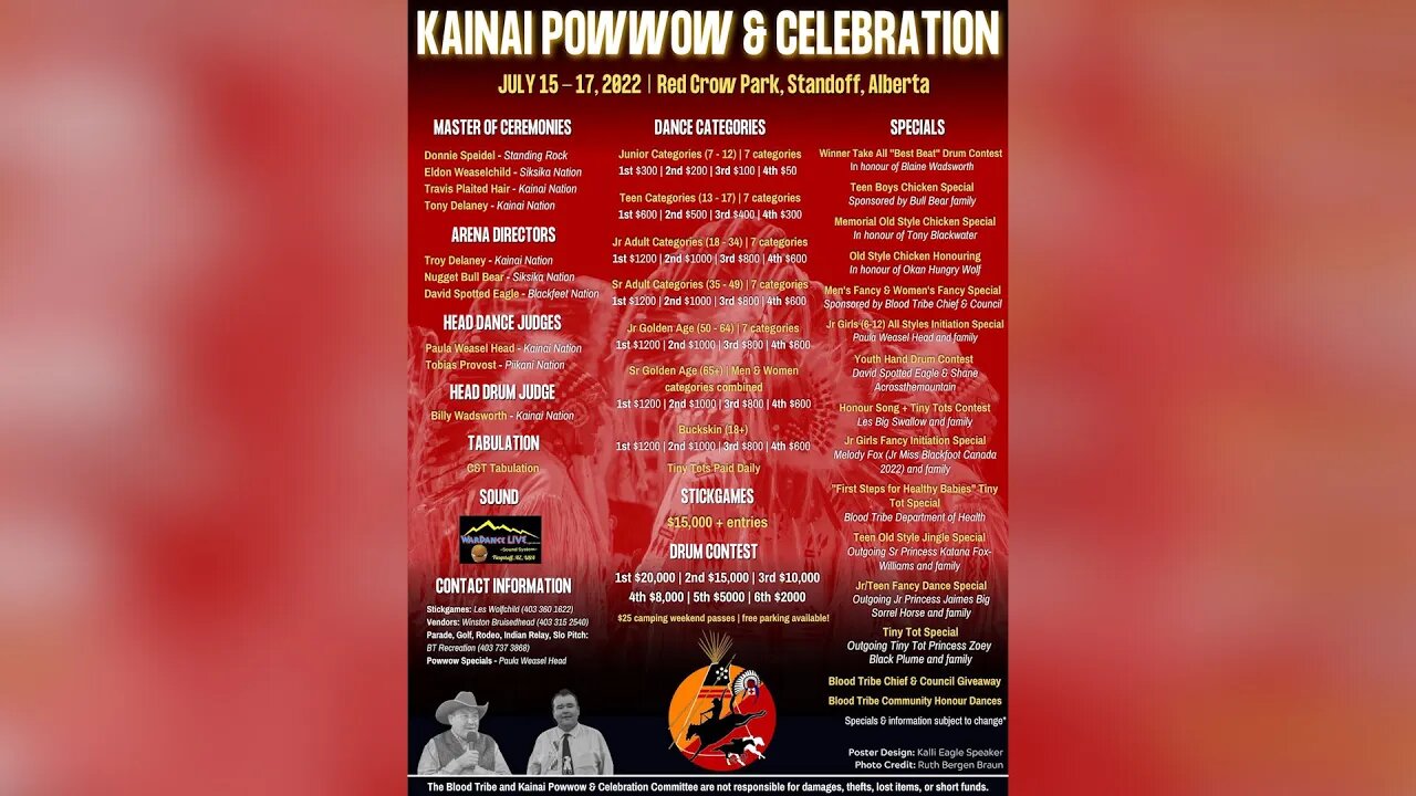 Kainai Powwow And Celebration Ready For Weekend - July 15, 2022 - Micah Quinn