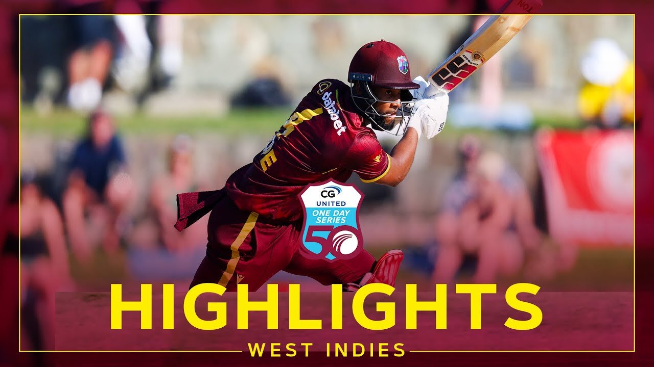 Highlights _ West Indies v England _ Hope Hits 68 But Visitors Win _ 2nd CG United ODI