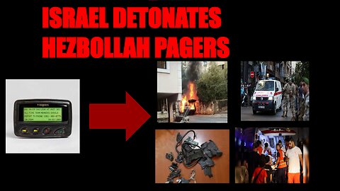 Israel Detonates Hezbollah's pagers - Mass Chaos.