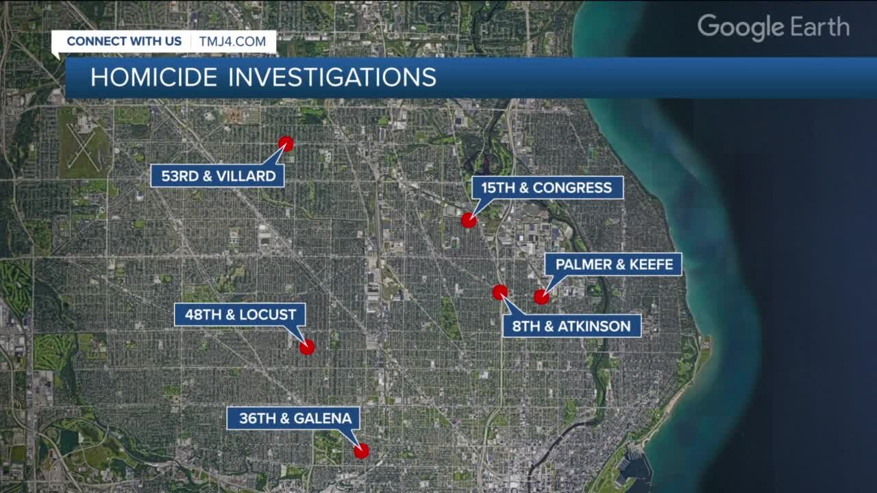 Four victims identified in string of weekend homicides in Milwaukee
