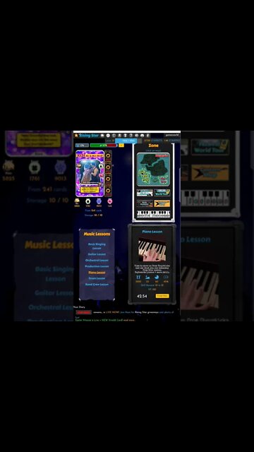 Rising Star Play To Earn NFT Music Career Game Day 22 Passive Income Games World Quinn Trim #shorts