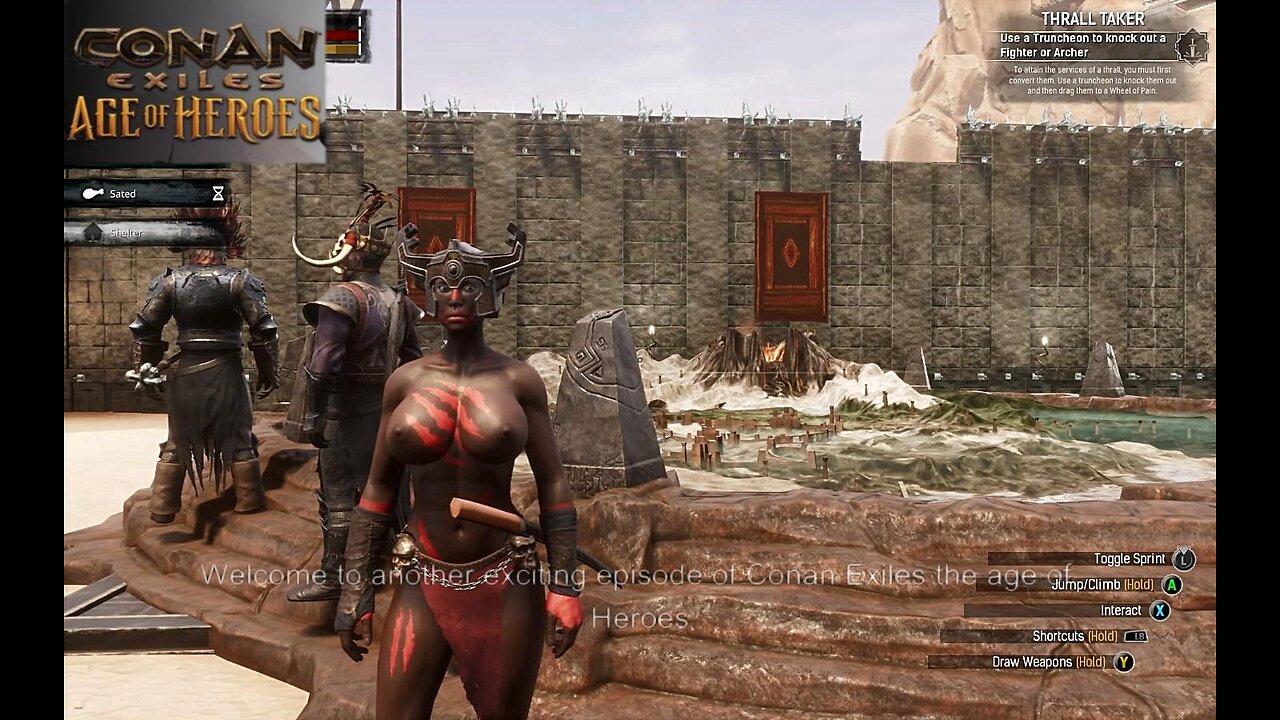 Conan Exiles farming a berserker Busty Boobs breast expansion huge tits milkers knockers