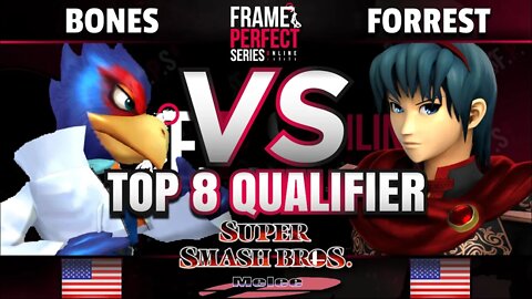 FPS6 Online - Bones (Falco) vs. Forrest (Marth) - Super Smash Bros. Melee Top 8 Qualifier