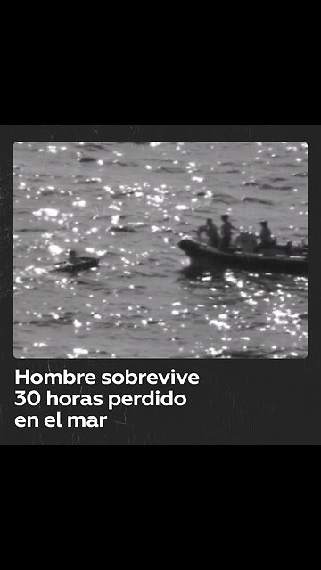 Joven sobrevive 30 horas a la deriva