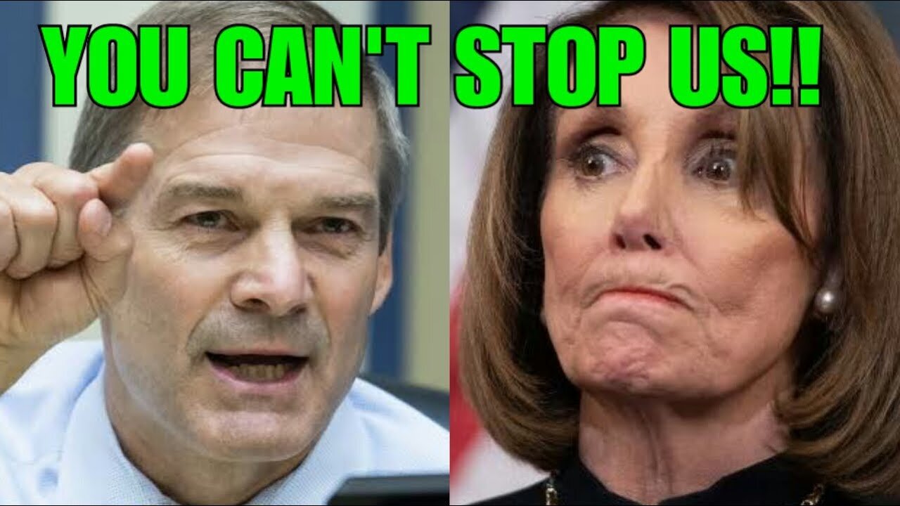 "SUCH A DISGRACE!" JIM Jordan EMBARRASSES Speaker, Nancy Pelosi After Her Speech in Congress