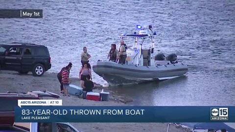 83-year-old thrown from boat at Lake Pleasant, now in critical condition