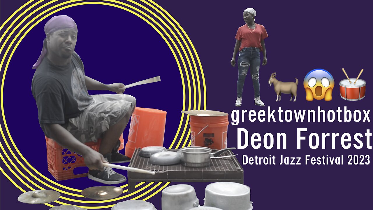 Best Drummer Ever [HD] 🥁greektownhotbox Deon Forrest 🇺🇸 Detroit Jazz Festival BETTER THAN BUCKET BOY