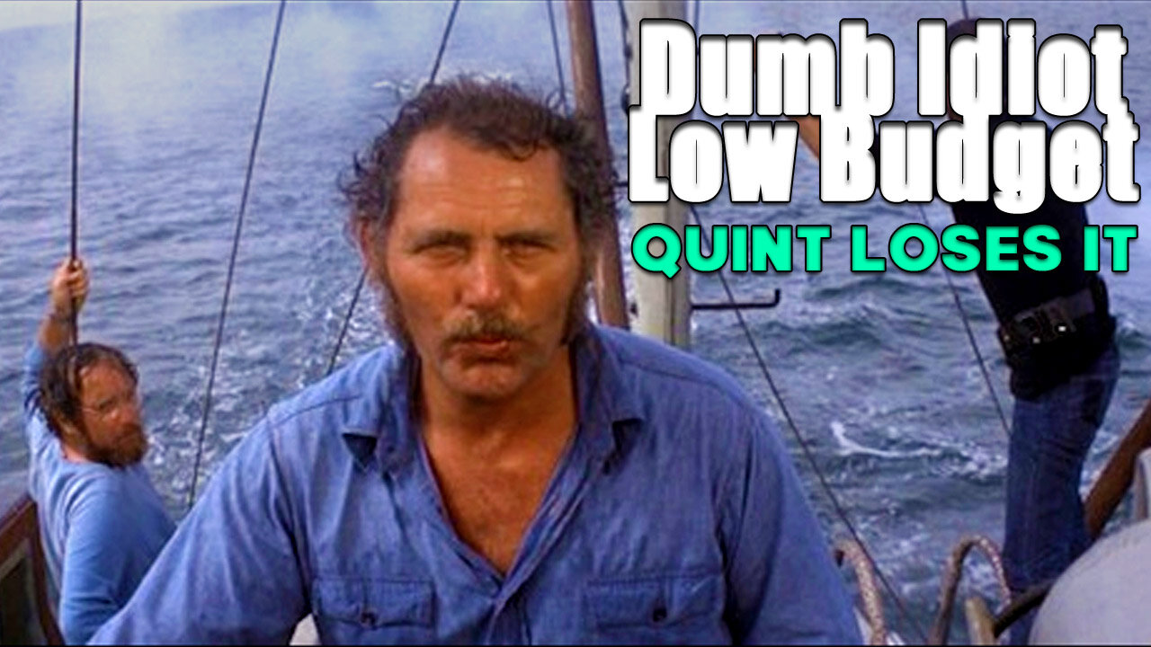 QUINT LOSES IT | funny movie voiceover | Jaws