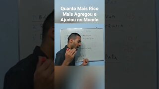 Quanto Mais Rico Mais Agregou e Ajudou o Mundo