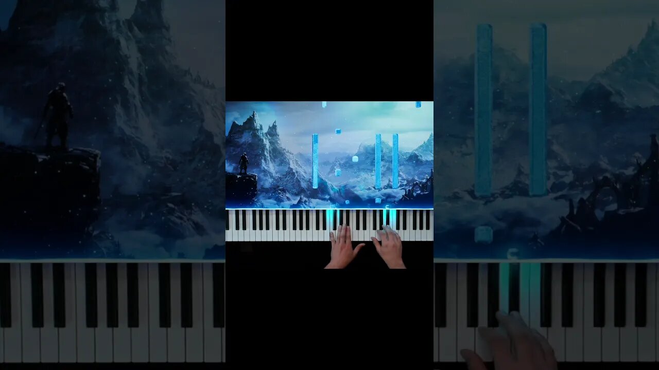 Skyrim "Secunda" (Piano Cover) #shorts