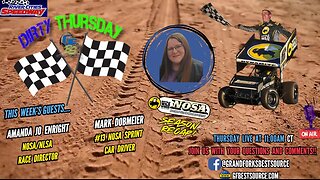 RCS Dirty Thursday – with NOSA Sprint Car #13, Mark Dobmeier NOSA Race Director, Amanda Jo Enright