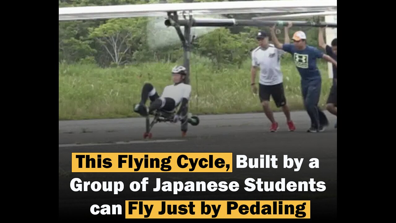 FLYING CYCLE built by a group of Japanese University Students