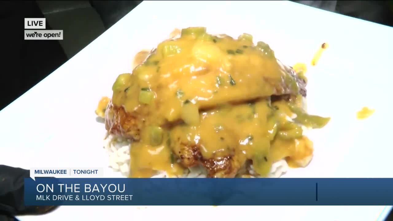 Cooking Cajun food at 'On the Bayou' in Milwaukee