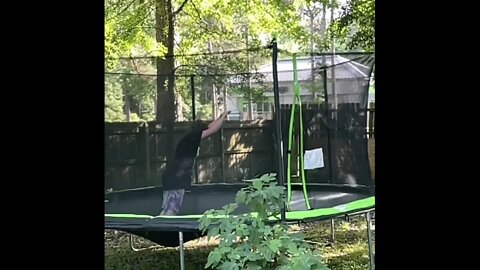 Trampoline Front Flip Slow-Mo & Glow FX