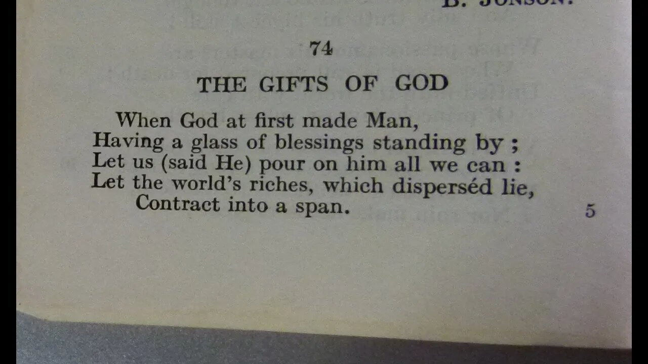 The Gifts of God - G. Herbert