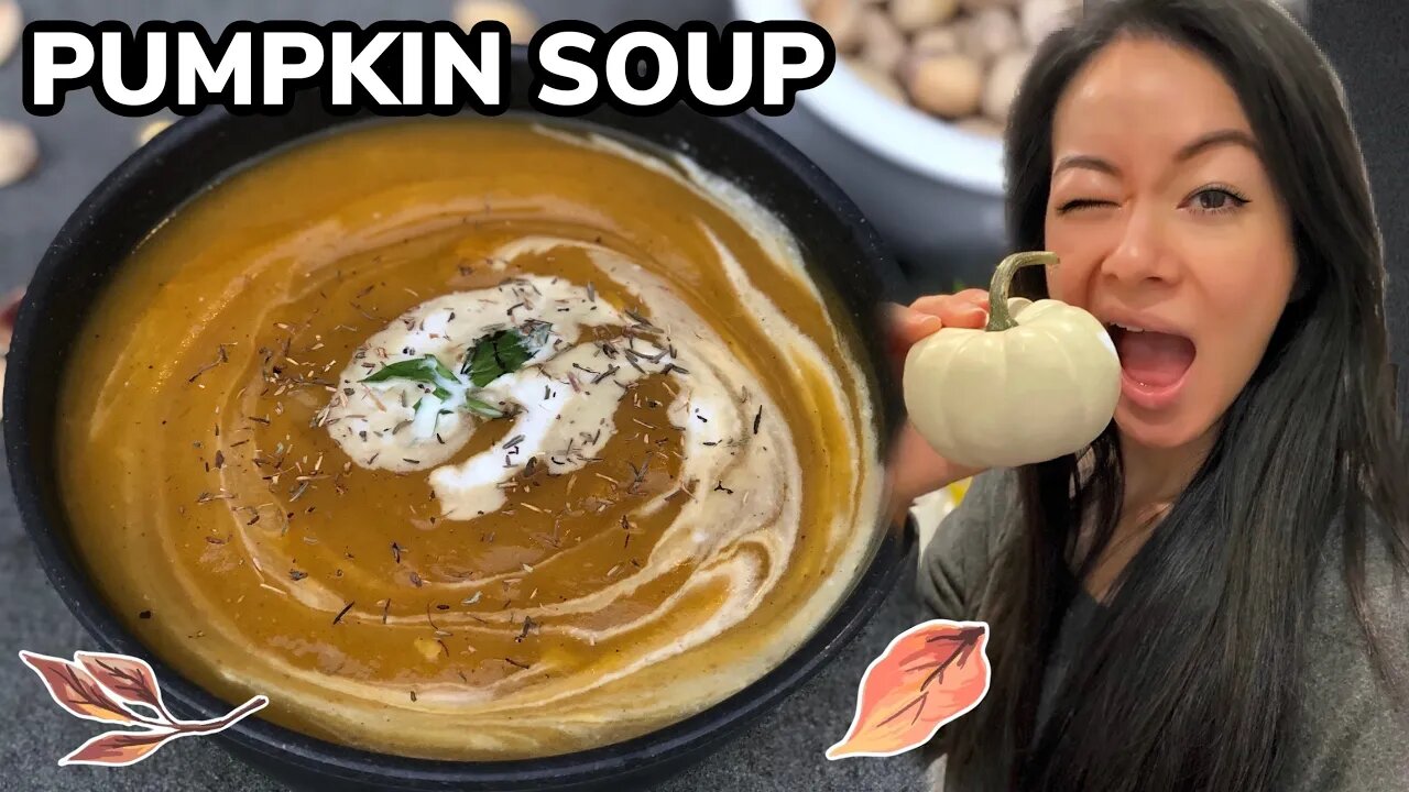 Easy Pumpkin Soup Recipe (南瓜汤) Fall / Thanksgiving Recipes | Rack of Lam