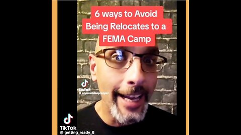 AVOID THE FEMA CAMPS