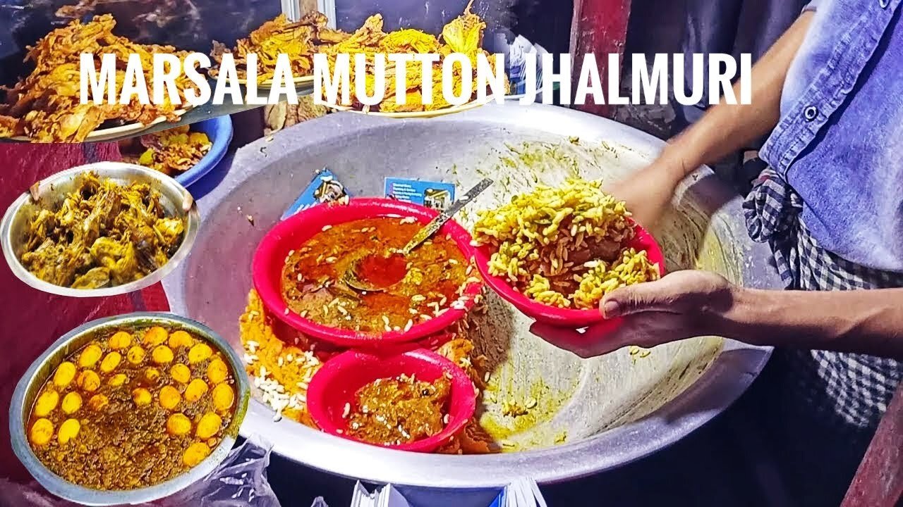 This Boy Sells Extremely Masala Mutton & Chicken Jhalmuri -King of JhalMuri-Bangladeshi Street Food