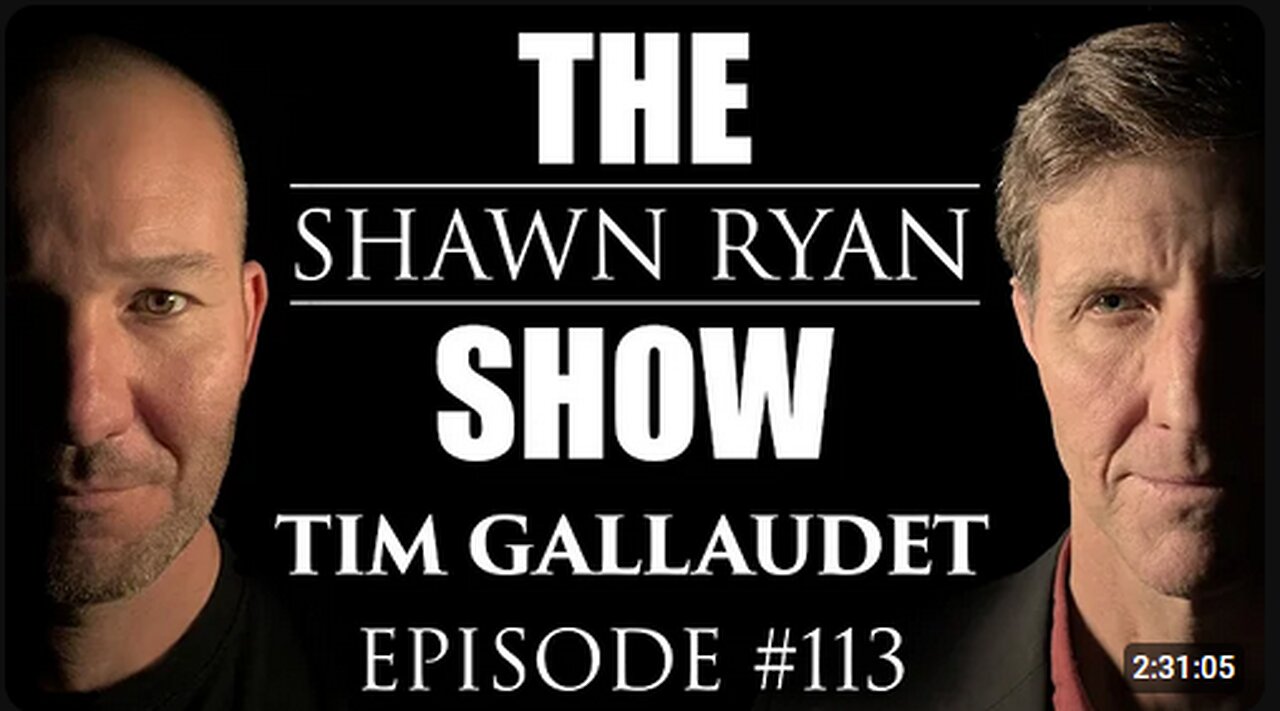 Shawn Ryan Show #113 Admiral Tim Galluadet: UAP Near Mid Air Collision with F-18s