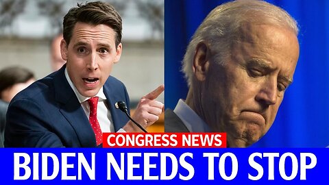 'RESIGN OR BE IMPEACHED' JOSH HAWLEY HUMILIATES BIDEN LIVE... CALLS FOR IMPEACHMENT