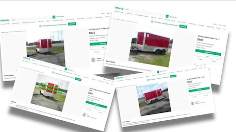 Listing for trailer leads to elaborate scam involving OfferUp and fake eBay emails