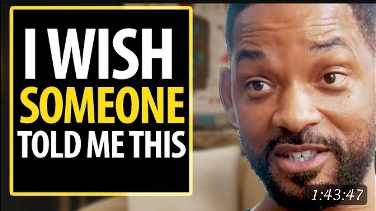 Will smiths giving life advice on this special podcast