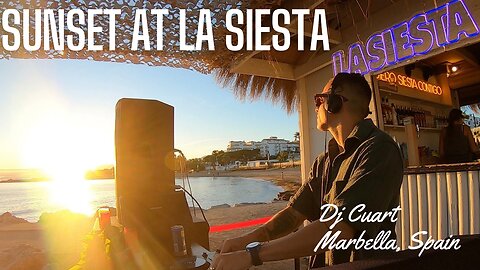 Sunset at La Siesta Marbella, Spain