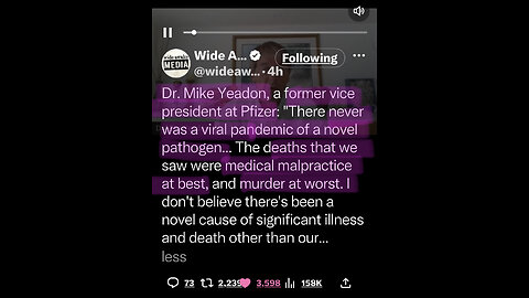 Dr. Mike Yeadon. Former VP of Pfizer