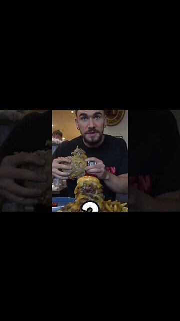 FOR $100 COULD YOU EAT THIS 20 PATTY BURGER CHALLENGE?