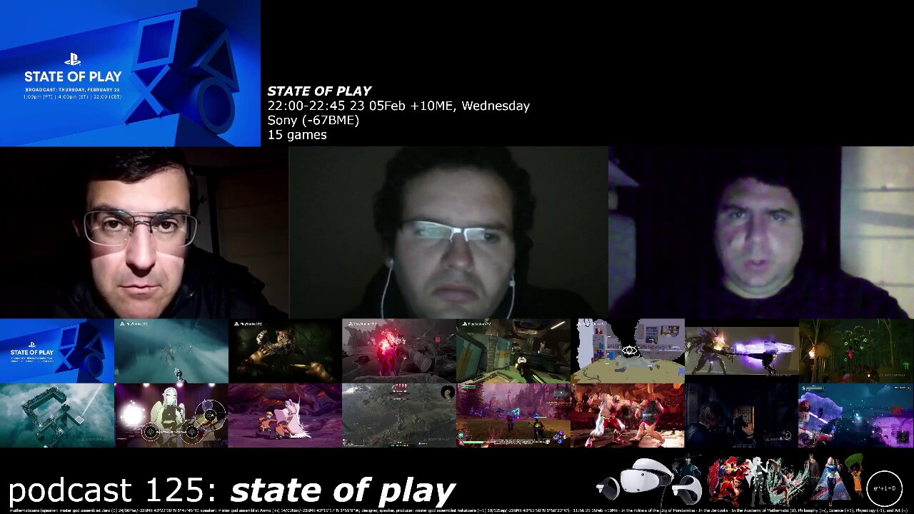 podcast 125: state of play