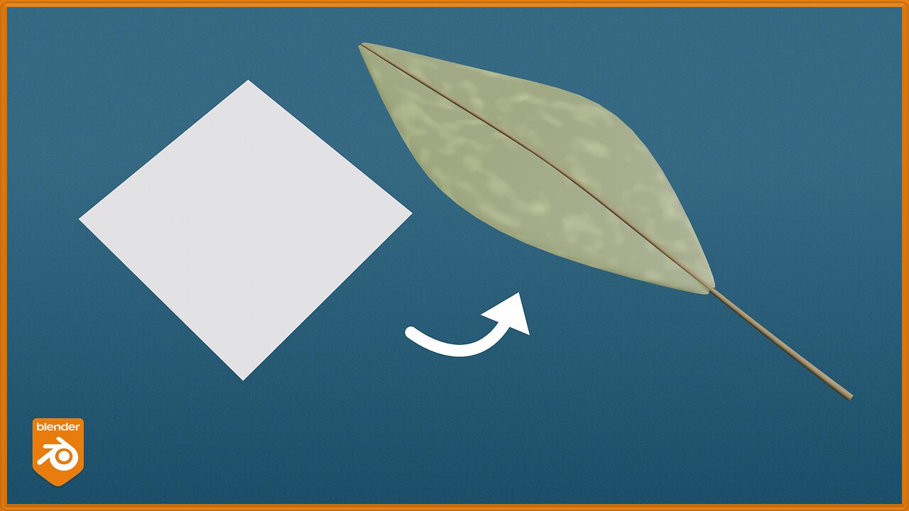 How to make a stylized leaf in Blender 3.3 #3dModeling