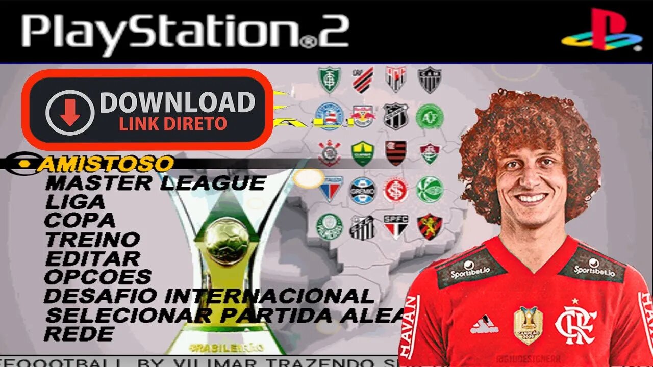 PES 2022 PS2 BRASILEIRÃO 100% ATUALIZADO NARAÇÃO GALVÃO BUENO EDITOR BY VILIMAR