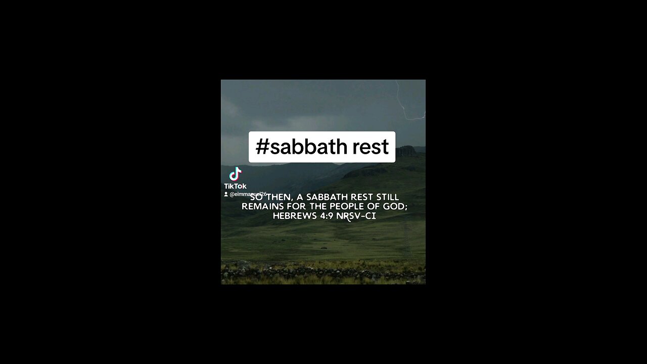 sabbath rest #biblescripture #biblebuild #bibleverseoftheday📖😇